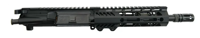 PSA 8.5" Pistol-length 5.56 NATO 1/7 Nitride 7" Lightweight M-Lok Upper with BCG & CH - 5165450466 - Palmetto State Armory