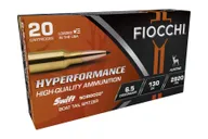 Fiocchi Hyperformance 6.5 Creedmoor 130gr Scirocco II Spitzer Ammo, 20rds - 65CMSCA - Fiocchi