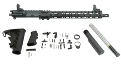 PSA 16" 300AAC Blackout Pistol-Length 1/7 Nitride 15" Lightweight M-Lok Freedom Rifle Kit w/MBUS Sight Set - Palmetto State Armory