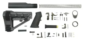 PSA SBA4 Classic Pistol Lower Build Kit, Black - Palmetto State Armory
