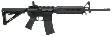 PSA PA-15 16" Nitride A2 Mid-Length 5.56 NATO MOE AR-15 Rifle, Black - Palmetto State Armory