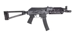 PSA AK-V 9mm MOE ALG Railed Triangle Side Folding Pistol, Black - Palmetto State Armory