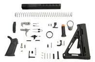 PSA PA10 MOE EPT Lower Build Kit with Overmolded Grip, Black - Palmetto State Armory