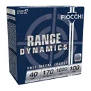 Fiocchi Range Dynamics .40 S&W 170 gr FMJTC Ammo, 100rds - 40ARD100 - Fiocchi