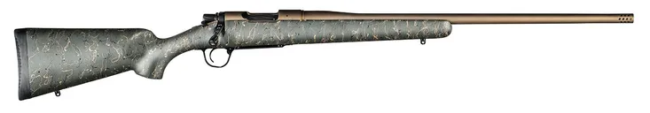 Christensen Arms Mesa 308 Win 22" 4rd Bolt Action Rifle w/ Threaded Barrel, Bronze/Green Webbing - 801-01010-00 - Christensen Arms
