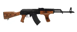 PSA AK-47 GF3 Forged Classic Rifle with Cheese Grater Upper Hand Guard and Wood Dong, Nutmeg - Palmetto State Armory
