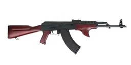 PSA AK-47 GF3 Classic Forged Rifle with Shark Fin and Cheese Grater Upper Hand Guard Rifle, Redwood - Palmetto State Armory