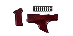 PSA AK Redwood Furniture w/ Shark Fin & Cheese Grater w/o Stock - Palmetto State Armory