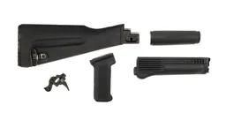 PSAK-47 Classic Black Furniture Set w/ PSA Custom ALG AKT-EL AK Single Stage Trigger - Palmetto State Armory