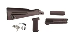 PSAK-47 Classic Plum Furniture Set w/ PSA Custom AK-47 Enhanced Polished Nickel Boron Fire Control Group - Palmetto State Armory