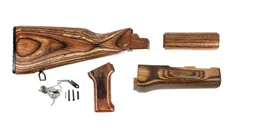 PSA AK Nutmeg Furniture Set w/ PSA Custom AK-47 Enhanced Polished Nickel Boron Fire Control Group - Palmetto State Armory