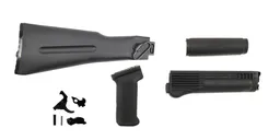 PSAK-47 Classic Black Side Folding Furniture Set w/ PSAK-47 Premium Single Hook Semi-Auto Fire Control Group - 