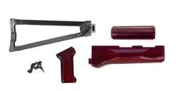 PSA AK Redwood Furniture Set and Folding Stock w/ PSA Custom ALG AKT-EL AK Single Stage Trigger - Palmetto State Armory
