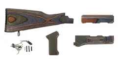 PSA AK "Voodoo" Furniture set w/ PSA Custom AK-47 Enhanced Polished Nickel Boron Fire Control Group - Palmetto State Armory