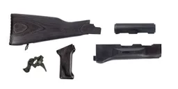 PSA AK Black Satin Furniture set w/ PSA Custom ALG AKT-EL AK Single Stage Trigger - Palmetto State Armory