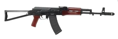 PSAK-74 Triangle Side folding rifle with Toolcraft Trunnion, Bolt, and Carrier, Redwood - 