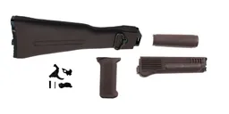 PSAK-47 Classic Plum Side Folding Furniture Set w/ PSAK-47 Premium Single Hook Semi-Auto Fire Control Group - 