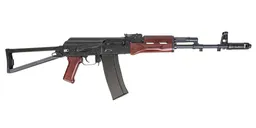 PSA AK-101 Forged Classic Triangle Side Folding Rifle with Toolcraft Trunnion, Bolt, and Carrier, Redwood - Palmetto State Armory