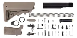PSA Sabre-15 Lower Build Kit with B5 Sop-Mod Stock and B5 Grip, FDE - Palmetto State Armory