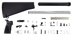 PSA Sabre-15 Lower Build Kit with A1 Stock and Sabre Grip, Black - Palmetto State Armory