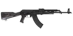 PSA AK-47 GF3 Forged Rifle, "Black Satin" With Soviet Arms Railed Gas tube - Palmetto State Armory