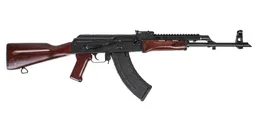 PSA AK-47 GF3 Forged Classic Rifle, Redwood With Soviet Arms Railed Gas Tube - Palmetto State Armory