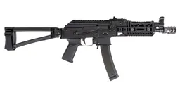 PSA AK-V 9Mm Moe Alg Triangle Side Folding, Black With Sa Sa-10U And Sa-19 Handguards And Sa-2V Muzzle Brake - Palmetto State Armory