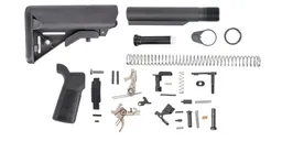 PSA B5 2 Stage Nickel Boron Trigger Lower Build Kit with SOPMOD Stock, Black - Palmetto State Armory