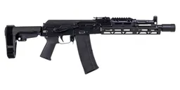 PSA AK-102 SBA3 Pistol with JL Billet Rail, Toolcraft Trunnion, Bolt, and Carrier - Palmetto State Armory