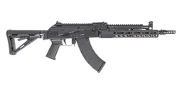 PSAK-47 GF3-E Rifle with 14.7" Barrel Pin and Weld, ALG Trigger, PSA-SLR Solo 11" Rail, Hinged Dust Cover, and JMAC Muzzle Brake - Palmetto State Armory