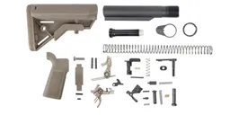 PSA B5 2 Stage Nickel Boron Trigger Lower Build Kit with Bravo Stock, FDE - Palmetto State Armory