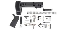 PSA MOE EPT  Pistol Lower Build Kit With Maxim PDW Brace, Black - Palmetto State Armory