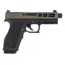 PSA Dagger Full Size - S 9mm, Pistol with SW1 RMR RearSight Slide, Sniper Green, Threaded Barrel, with Black Frame - Palmetto State Armory