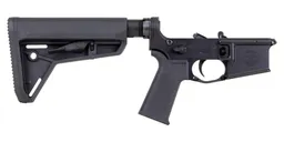 PSA Sabre-15 Forged Lower with MOE SL Stock and Grip, Black - Palmetto State Armory