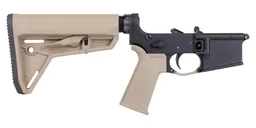 PSA Sabre-15 Forged Lower with MOE SL Stock and Grip, FDE - Palmetto State Armory