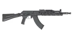 PSA AK-104 Side Folding Rifle w/Pinned and Welded Spiked Extended Booster and JL Billet Rail, Black - Palmetto State Armory