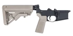 PSA AR15 Complete Lower B5 Bravo Stock, FDE - Palmetto State Armory