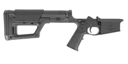 PSA Sabre AR-10 Lower Forged w/ MOE PRS Lite Stock and MIAD Grip, Black - Palmetto State Armory