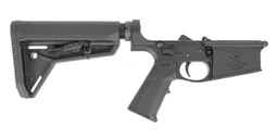 PSA Sabre AR-10 Lower Forged w/ MOE SL Stock and The MIAD GEN 1.1 Grip, Black - Palmetto State Armory