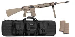PSA Sabre-10 Forged 20" 6.5 CM Rifle w/ 12.5" Quad Rail, A1 Stock, Magpul Bi-Pod, 3 Mags - BLK Bag - Palmetto State Armory