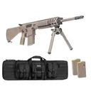 PSA Sabre AR-10 Rifle Billet 20" .308 Rifle w/ 12.5" Quad Rail, A1 Stock, Magpul Bi-Pod, 3 Mags, & Sabre Bag - Palmetto State Armory