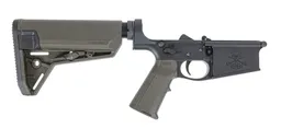 PSA Sabre AR-10 Lower Forged w/ MOE SL-S Stock and MIAD Grip, ODG - Palmetto State Armory