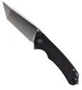 Kronos Brazen Tactical Satin Tanto Folding Knife, Black - PSA-638-1 - Kronos
