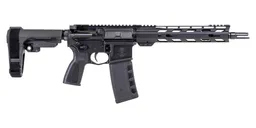 PSA "Sabre" Forged 10.5" 5.56 FN CHF CL with 10" Knurled Slant Rail Pistol w/SBA-3 Brace - Black - Palmetto State Armory