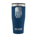 Yukon Outfitters 20 oz Freedom Tumbler, Navy w/ Vertical US Flag  - MGYT20NBVUS - Yukon Outfitters