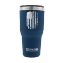 Yukon Outfitters 30 oz Freedom Tumbler, Navy w/ Vertical US Flag  - MGYT30NBVUS - Yukon Outfitters