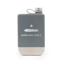 Yukon Outfitters 9oz Highline Flask, Charcoal w/ Come and Take It - YF09CHARCTI - Yukon Outfitters