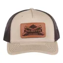 PSA Leather Patch Richardson 5 Panel Trucker Hat, Khaki/Coffee - Palmetto State Armory