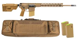 PSA Sabre-10A2 "Super Sass" Forged 20" .308 5R Rifle w/15"Sabre Lock up rail,  B5 CPS Stock,  3 Mags, and Bag - FDE - Palmetto State Armory