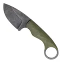 The Wizard Forge OD Green Gremlin Fixed Blade Knife w/ Tiger Stripe Kydex Sheath - GREODG013 - The Wizard Forge
